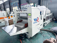 Machines de fabrication de mouchoirs en papier gaufrés à pliage en V haute vitesse, pour le pliage et la découpe de mouchoirs faciaux