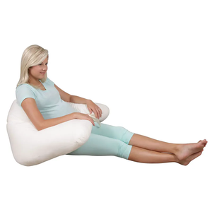 Oreiller de maternité multifonctionnel et confortable en forme de corps pour les femmes enceintes Thérapie triangulaire portable <span class=keywords><strong>Aide</strong></span> au sommeil - Product Image 4