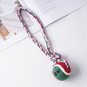 Hot Sale Eco-Friendly <b>Dog</b> Rope Tennis <b>Ball</b> Chew Toy for Outdoor & Indoor Use - Product Image 4