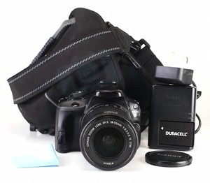 Appareil photo reflex numérique HFT professionnel <span class=keywords><strong>EOS</strong></span> <span class=keywords><strong>100D</strong></span> avec objectif EF-S 18-55mm STM, kit DSLR APS-C, vidéo Full HD 1080P, carte SD - Product Image 1