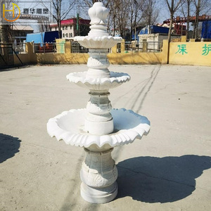 Jiahua <b>Stone</b> Fountain European Style Column Sculpture Indoor Durable Garden Water Feature - Product Image 1