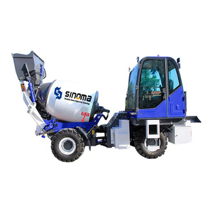 รถผสมคอนกรีตเคลื่อนที่แบบตักเอง Sinoma แรงบิดสูง ขับเคลื่อนสี่ล้อ ควบคุมด้วย PLC เครื่องยนต์/มอเตอร์ ถังขนาด 0.35-0.7 ลูกบาศก์เมตร - Product Image 3