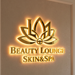 Letrero LED Personalizado, Letrero Acrílico Retroiluminado 3D para Salón <span class=keywords><strong>de</strong></span> Belleza, Logotipo <span class=keywords><strong>de</strong></span> <span class=keywords><strong>Pared</strong></span> para Peluquería - Product Image 1