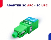 Adaptador Monomodo Tiancheng FTTH de Fibra Óptica SC APC Macho a SC UPC Hembra, Atenuador de 0.3dB, Cerámica+Metal, Pérdida de Retorno de 60dB, 1000