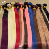Cheveux blonds 613 de qualité supérieure, vente en gros, mèches de cheveux indiens bruts alignées sur les cuticules, cheveux cambodgiens non traités, mèches de cheveux humains 613