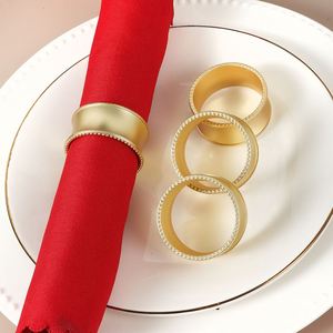 ห่วงรัดผ้าเช็ดปากด้านข้างลูกปัดสแตนเลสสตีล (สีเงินและสีทอง) - Product Image 3