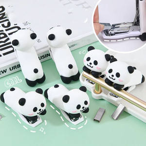 Papelería escolar de oficina personalizada, nuevo diseño, forma de Animal Panda de dibujos animados, grapadora pequeña No 10, grapadora bonita de tamaño Mini - Product Image 4