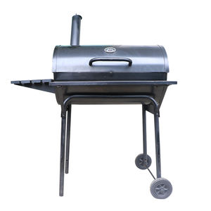 <span class=keywords><strong>Barbecue</strong></span> à charbon de bois Commercial, chariot, fumeur, <span class=keywords><strong>Barbecue</strong></span> robuste avec Table d'appoint, cheminée pour restaurants - Product Image 3