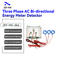Medidor de Energía Bidireccional Trifásico CA JSY-MK-354, Detector de 80A 380V, Transformador de Corriente Externo, Comunicación RS485, 1% de Precisión