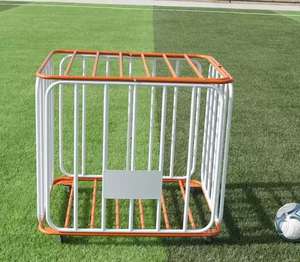 Basket-ball extérieur pliant métal roulant Multi sport balle stockage pliable volley-ball balle chariot Portable Football <span class=keywords><strong>Cage</strong></span> - Product Image 4