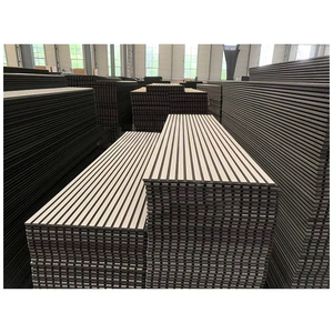 Paneles de pared de listón <span class=keywords><strong>Akupanel</strong></span> Paneles de pared de madera de listón de nogal natural <span class=keywords><strong>Akupanel</strong></span> de absorción de sonido para paredes y techos - Product Image 1