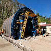 Chariot de revêtement hydraulique complet de type à faisceau d'aiguilles avec marche automatique pour les projets d'ingénierie de longs tunnels routiers