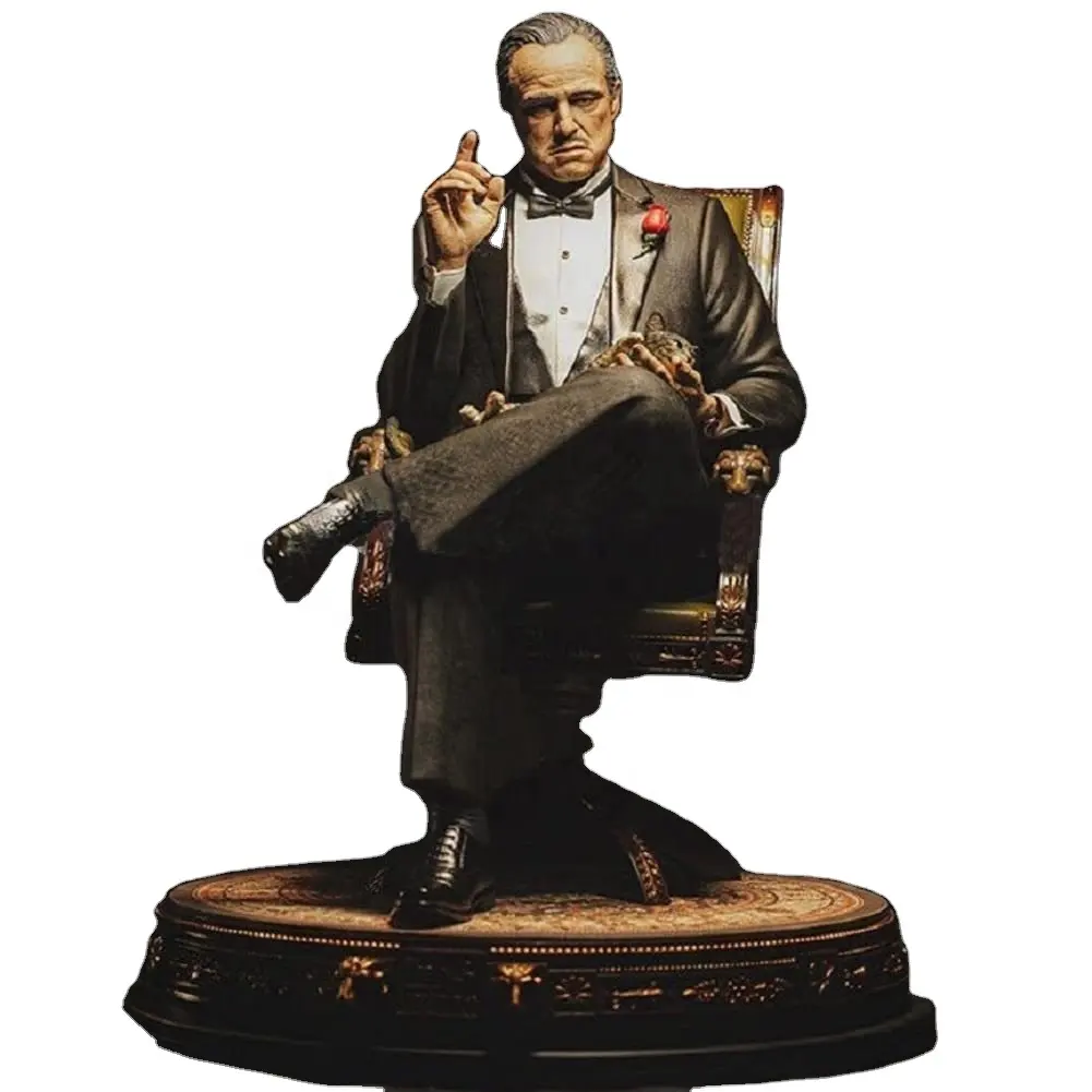 Patung Resin Karakter Klasik Film Berkualitas Tinggi Figur Godfather Figur Figur Godfather