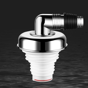Connecteur de tuyau d'égout à trois voies électroplaqué en forme de T/en forme de L, désodorisant, pour machine à laver, drain de sol, dérivation d'eau - Product Image 1