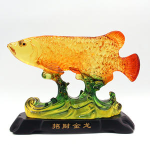 Esmalte de resina Fortune Gold <span class=keywords><strong>Dragonfish</strong></span> Pequeños adornos Bar Decoraciones Negocios Regalo de felicitación Muebles de escritorio de oficina - Product Image 1