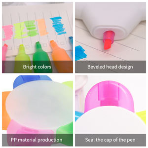Produits de promotion imprimés stylo surligneur 5 couleurs forme de fleur stylo marqueur cadeau personnalisé pour la publicité - Product Image 4