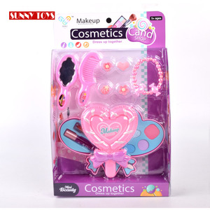 Deux couches en forme <span class=keywords><strong>de</strong></span> sucette sécurité enfants jouets cosmétiques <span class=keywords><strong>maquillage</strong></span> <span class=keywords><strong>palette</strong></span> pour enfants avec brillant à lèvres - Product Image 1