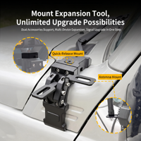 Support de fixation double robuste pour Jeep Wrangler JL, sans perçage, à dégagement rapide, pour éclairage latéral et antenne, accessoires tout-terrain