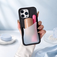 Coque de téléphone minimaliste en silicone antichoc pour iPhone, personnalisée avec un motif de gloss à lèvres