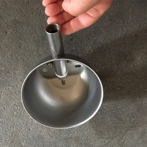 Hayvan besleyicileri için 160mm paslanmaz çelik 304 yuvarlak su kasesi - Product Image 1