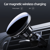 Penjualan Terbaik pengisi daya mobil nirkabel 3-in-1 kualitas tinggi dapat dilipat magnetik dengan lampu terintegrasi untuk ponsel pintar