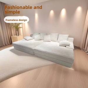 الأكثر مبيعًا أريكة مضغوطة على شكل L تصميم كلاسيكي متعدد الوظائف شقة غرفة معيشة - Product Image 3