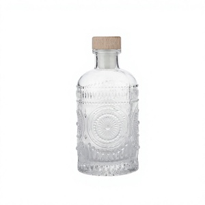 Botellas de Vino al por Mayor con Forma de Campana y Nervaduras, Botellas de Vidrio Transparente de 250 ml para Cosméticos, Aromaterapia y Bodas - Product Image 5