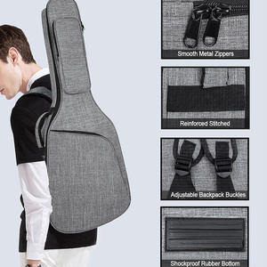 Étui de <span class=keywords><strong>guitare</strong></span> - Durable, rembourré et fonctionnel, avec plusieurs poches pour accessoires, idéal pour les musiciens nomades - Product Image 6