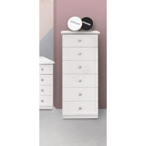 Cajón Modelo SARA en Color Blanco Ceniza con Decoración Brillante - Product Image 1