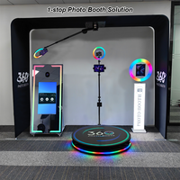 Arche à Selfie Magique Ronde Européenne Vente en Gros Photomaton Beauté Miroir Debout à Écran Tactile Portable avec Appareil Photo et Imprimante