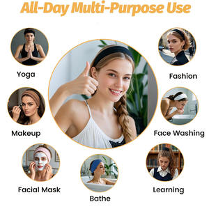 Unisex 23cm lange polyester elastische yogaband, fitnessaccessoire, zweetabsorberend, sneldrogend en aanpasbaar - Product Image 4