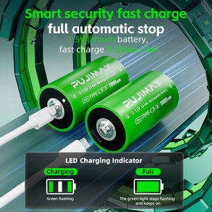 PUJIMAX 긴 사이클 수명 D 1.5V 충전식 배터리 리튬 이온 원통형 셀 리튬 이온 배터리 GPS 장치 수량계 - Product Image 4
