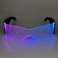Lunettes lumineuses LED pliantes Lunettes futuristes Lunettes Rave lumineuses pour le festival de fête de Noël du Club