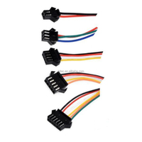 Kabel Harness HTP90101 Sepasang Kabel Steker Jantan Betina Terminal LED Konduktor Tembaga ROHS PVC Merek HITEC 3.0A 250V Lampu LED Mobil