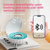 Kedatangan Baru Speaker Mini Portabel Hiasan Meja dengan Tampilan Cangkang Keren RGB Tujuh Warna untuk Baterai 5.3 1000-2000mAh