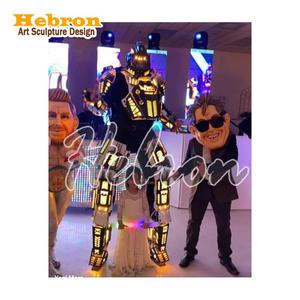 Trajes de Baile con Luces LED, Disfraz de <span class=keywords><strong>Depredador</strong></span> para Actuaciones en Escenario, Trajes Luminosos con Luces LED para DJ, para Espectáculos en Bares y Fiestas - Product Image 2