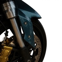 Kit d'amortisseurs avant inversés en alliage d'aluminium CNC, fourche de suspension réglable pour moto avec guidon et plaque de liaison supérieure