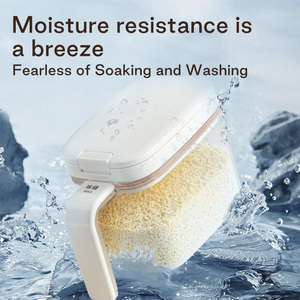 Anya Bán Buôn Thân Thiện Với Môi BPA Miễn Phí Gia Vị Lưu Trữ Bộ Hộp Nhựa Kín Gia Vị Jar Nhà Bếp Hạt Tiêu Muối Lưu Trữ <span class=keywords><strong>Container</strong></span> - Product Image 3