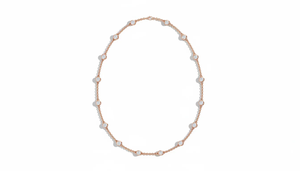 สร้อยคอเพชรเรียบหรูสำหรับผู้หญิง เครื่องประดับอ่อนช้อยประดับเพชรระยิบระยับสำหรับใส่ทุกวัน - Product Image 4