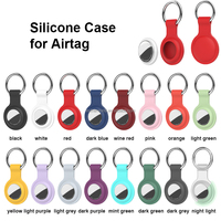 Chien enfants Gps couverture complète étui de suivi étanche avec anneau en métal porte-clés Silicone air Tag étui pour airtag apple