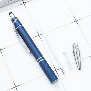 Nuevo diseño multifunción Metal Stylus Fidget Spinner Pen personalizado grabado láser LOGO Spinner Fidget Pen con Stylus al por mayor - Product Image 4