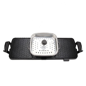 Multi-Function 2in1 Bbq <strong>Grill</strong> <strong>Pan</strong> Korean Non-Sticking Electric BBQ Griller and Hot Pot - Product Image 5