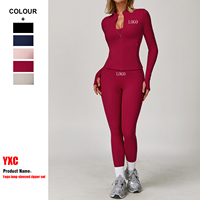 Ensemble de Survêtement Femme Vêtements Femme Ropa Uniforme de Football Tenue de Sport Maillot de Compression Vêtements de Sport Leggings Femme Grandes Tailles Gym Fitness