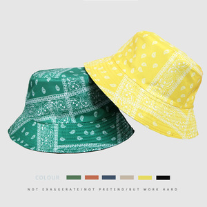 Chapeau de pêcheur unisexe à imprimé Paisley, chapeau d'été à large bord, protection solaire, léger, respirant, pour voyage en plein air - Product Image 1