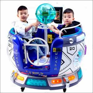 Nuevo columpio giratorio eléctrico 2022 para padres e hijos, de dos asientos, con monedas, tipo cápsula espacial rusa - Product Image 3