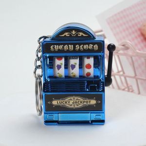 Llaveros de máquina tragamonedas al por mayor, llaveros de Las Vegas, mini decoración de casino Kawaii para regalos de fiesta de carnaval de Las Vegas - Product Image 6