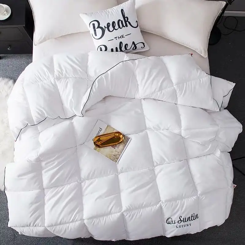 GraspDream 2 ~ 4kg नीचे रजाई Duvet राजा रानी जुड़वां आकार सफेद/ग्रे/गुलाबी लक्जरी सर्दियों घिरना कंबल बिस्तर दिलासा भराव
