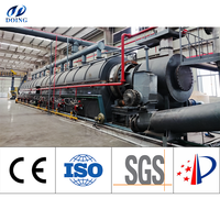 Usine de pyrolyse de pneus usagés/plastiques/boues d'huile 100KG-30TPD – Convertit les déchets solides en huile combustible – Haute productivité – Processus continu – Pompe