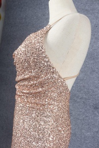 High Quality Summer Bridesmaids <strong>Dress</strong> champagne Bridesmaid <strong>Dresses</strong> Plus <strong>Size</strong> <strong>Sequin</strong> Bridesmaid <strong>Dress</strong> - Product Image 4
