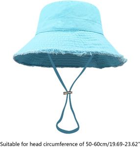 Pink Striped Fisherman Sunshade Bucket <b>Hat</b> Large Eaves Furred Edge 100% Cotton Canvas Water Washable <b>Summer</b> Beach Sports Travel - Product Image 2